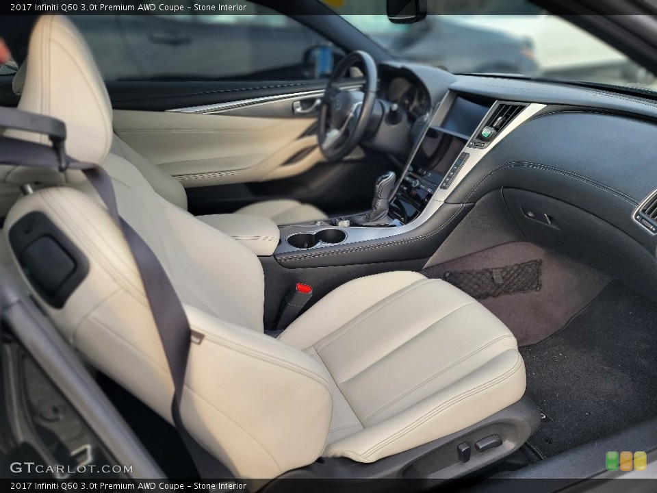 Stone Interior Photo for the 2017 Infiniti Q60 3.0t Premium AWD Coupe #143726205