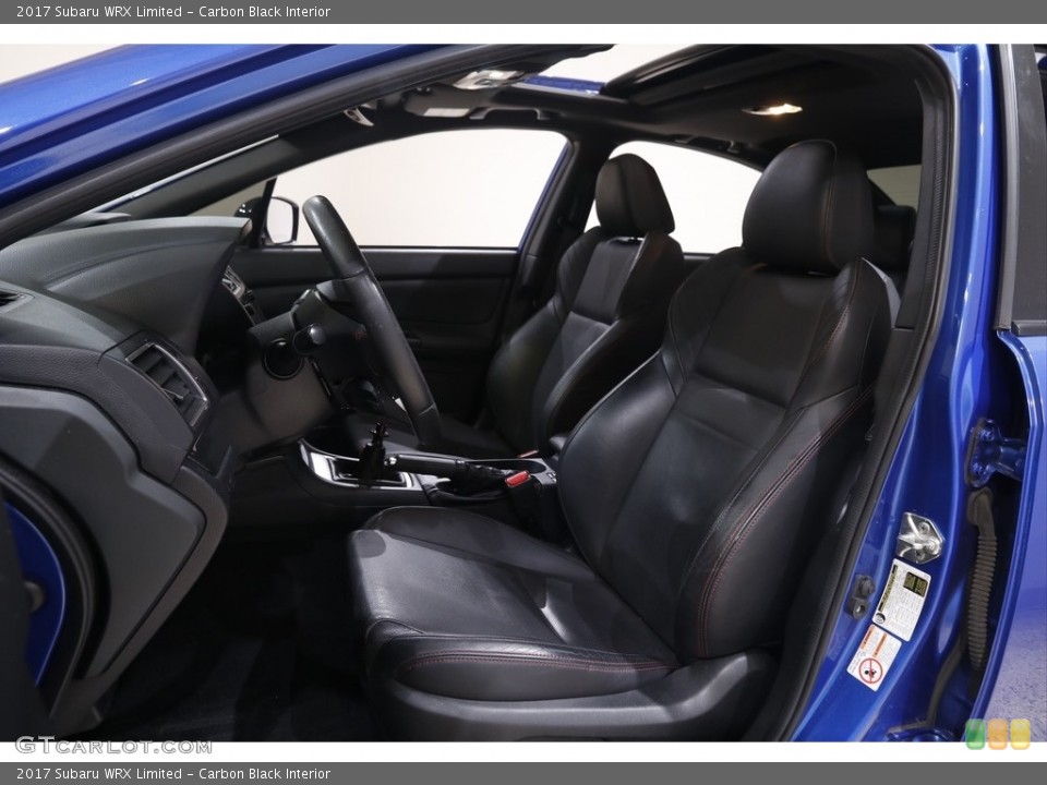 Carbon Black Interior Front Seat for the 2017 Subaru WRX Limited #143730316