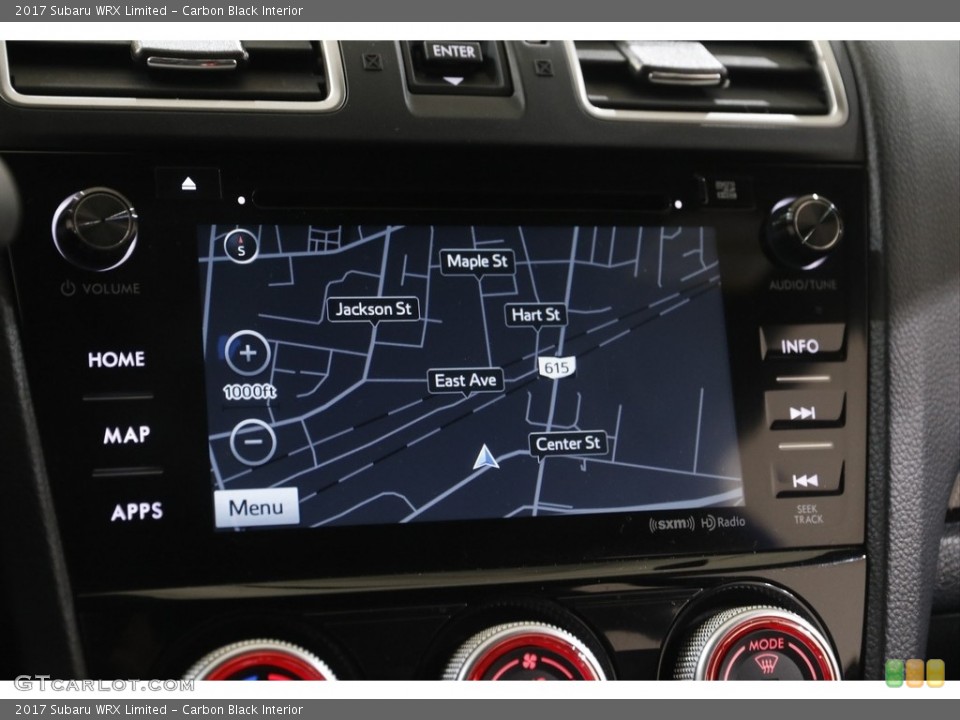 Carbon Black Interior Navigation for the 2017 Subaru WRX Limited #143730463