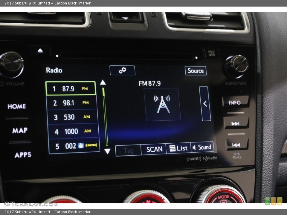 Carbon Black Interior Audio System for the 2017 Subaru WRX Limited #143730481