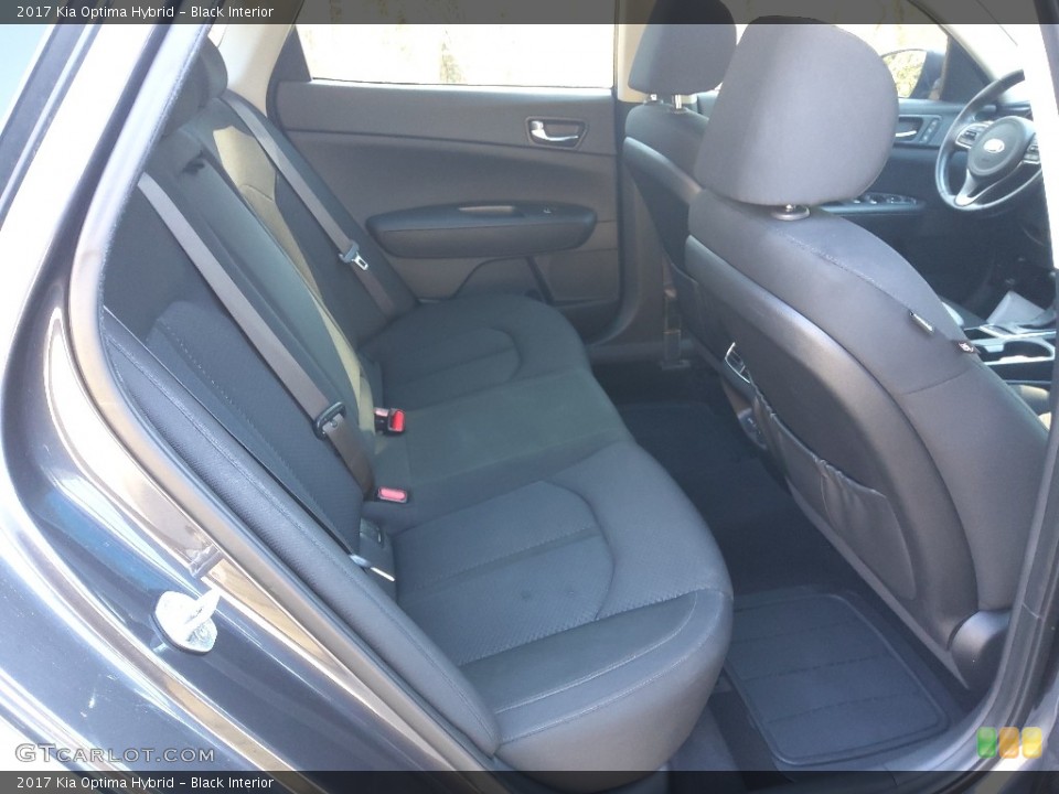 Black Interior Rear Seat for the 2017 Kia Optima Hybrid #143731429