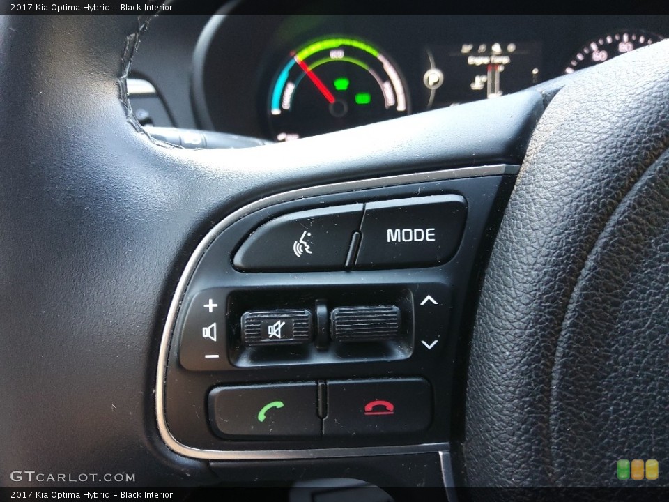 Black Interior Steering Wheel for the 2017 Kia Optima Hybrid #143731480
