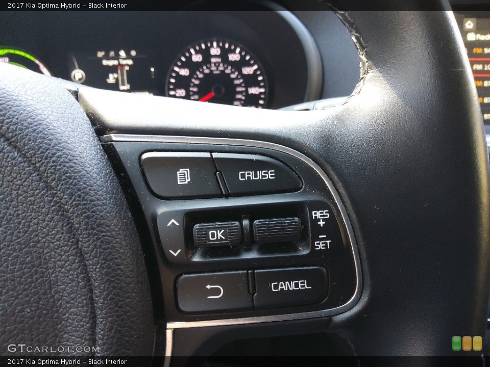 Black Interior Steering Wheel for the 2017 Kia Optima Hybrid #143731498