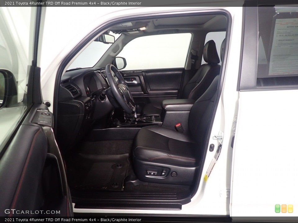 Black/Graphite Interior Front Seat for the 2021 Toyota 4Runner TRD Off Road Premium 4x4 #143731783