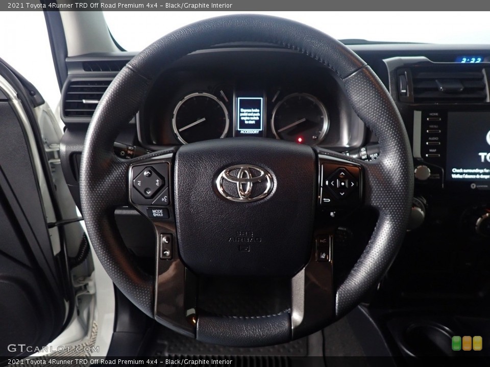 Black/Graphite Interior Steering Wheel for the 2021 Toyota 4Runner TRD Off Road Premium 4x4 #143731837