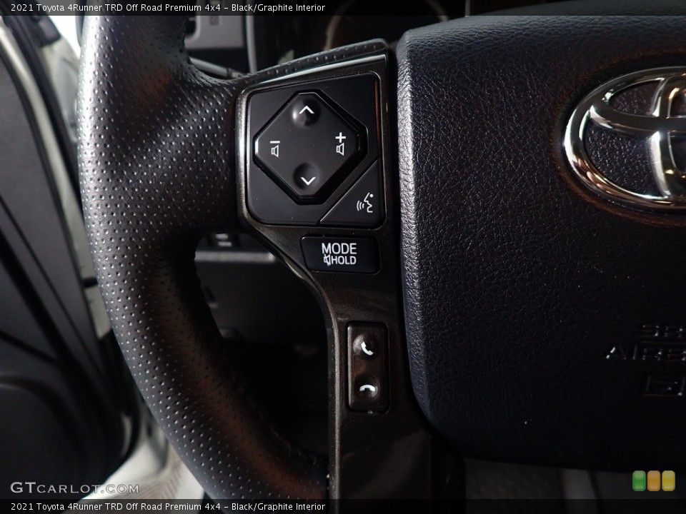Black/Graphite Interior Steering Wheel for the 2021 Toyota 4Runner TRD Off Road Premium 4x4 #143731861