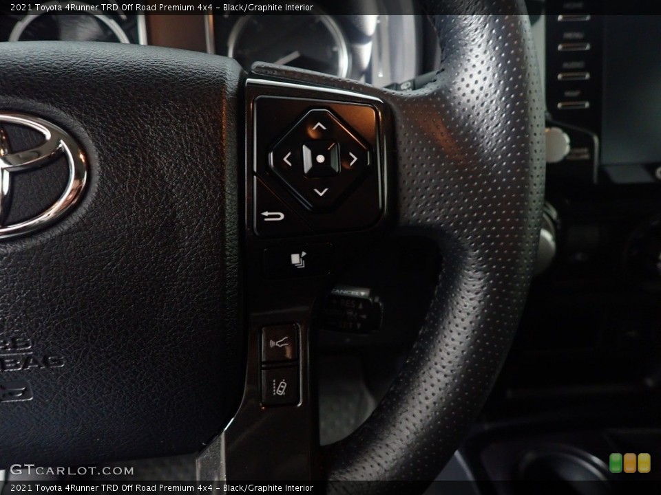 Black/Graphite Interior Steering Wheel for the 2021 Toyota 4Runner TRD Off Road Premium 4x4 #143731873