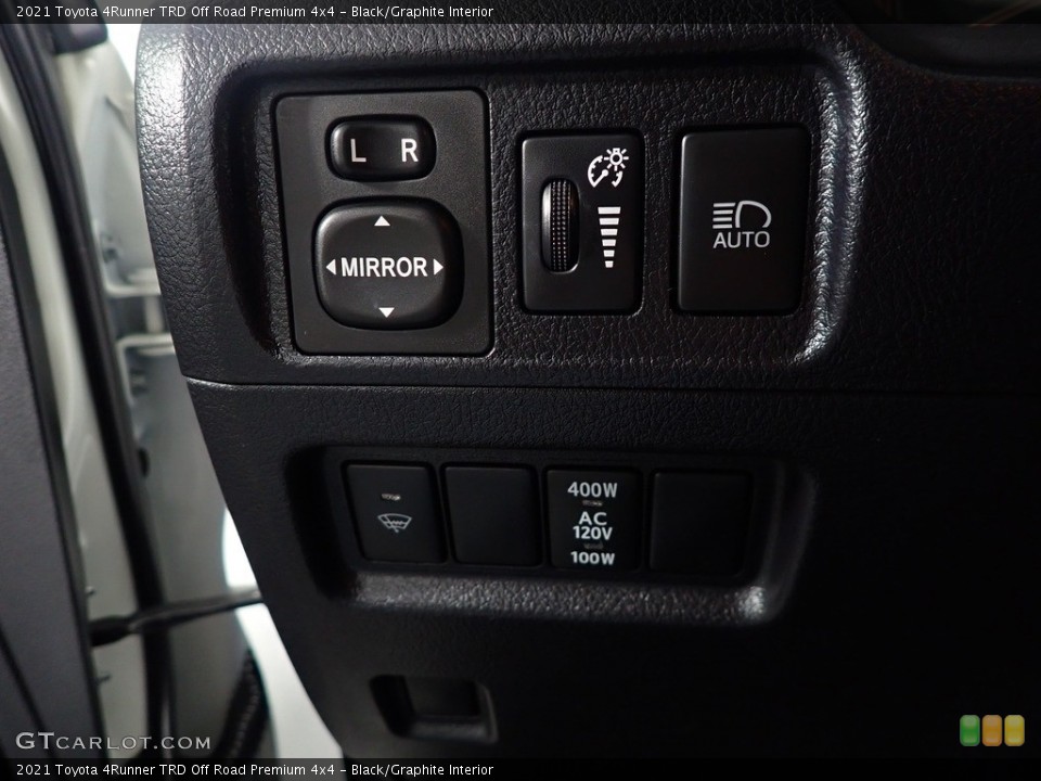 Black/Graphite Interior Controls for the 2021 Toyota 4Runner TRD Off Road Premium 4x4 #143731885