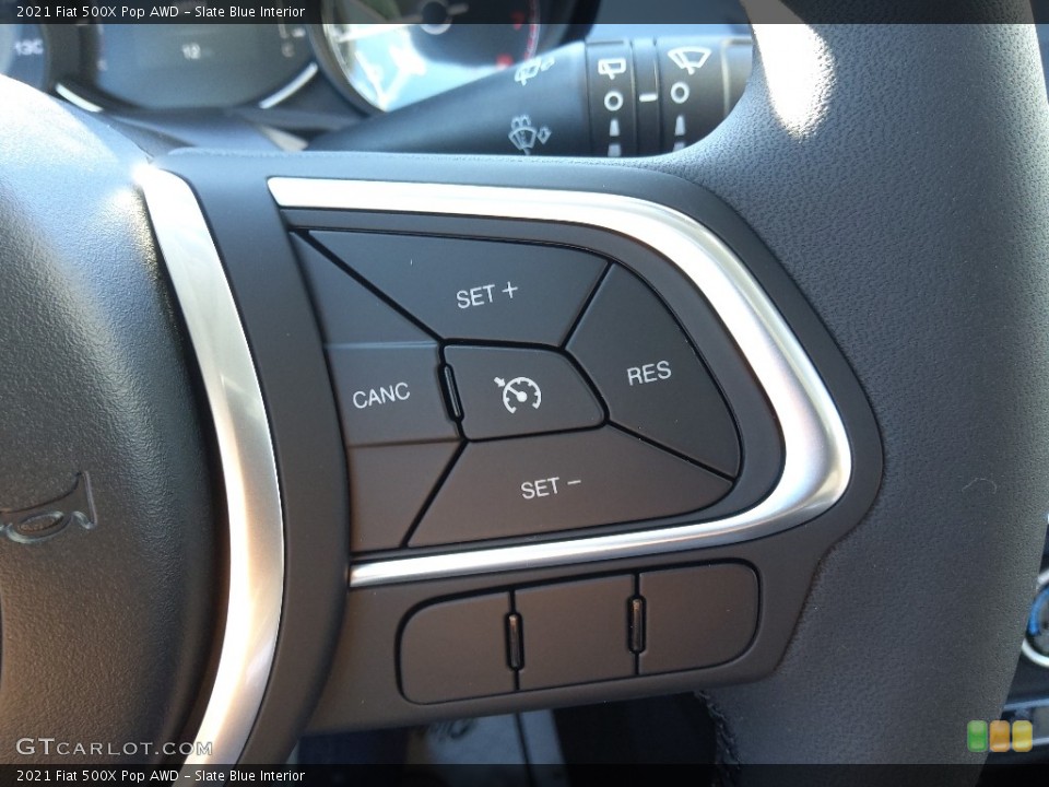Slate Blue Interior Steering Wheel for the 2021 Fiat 500X Pop AWD #143732326