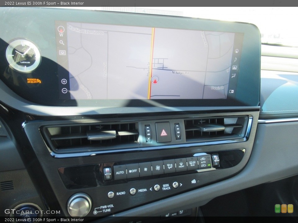 Black Interior Navigation for the 2022 Lexus ES 300h F Sport #143733694