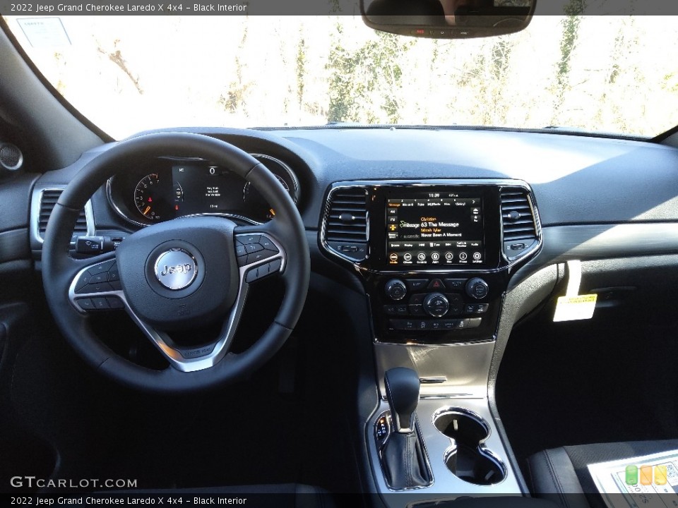 Black Interior Dashboard for the 2022 Jeep Grand Cherokee Laredo X 4x4 #143735281