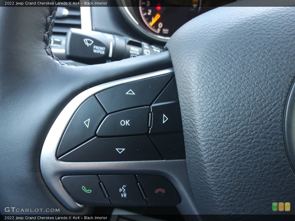Black Interior Steering Wheel for the 2022 Jeep Grand Cherokee Laredo X 4x4 #143735305