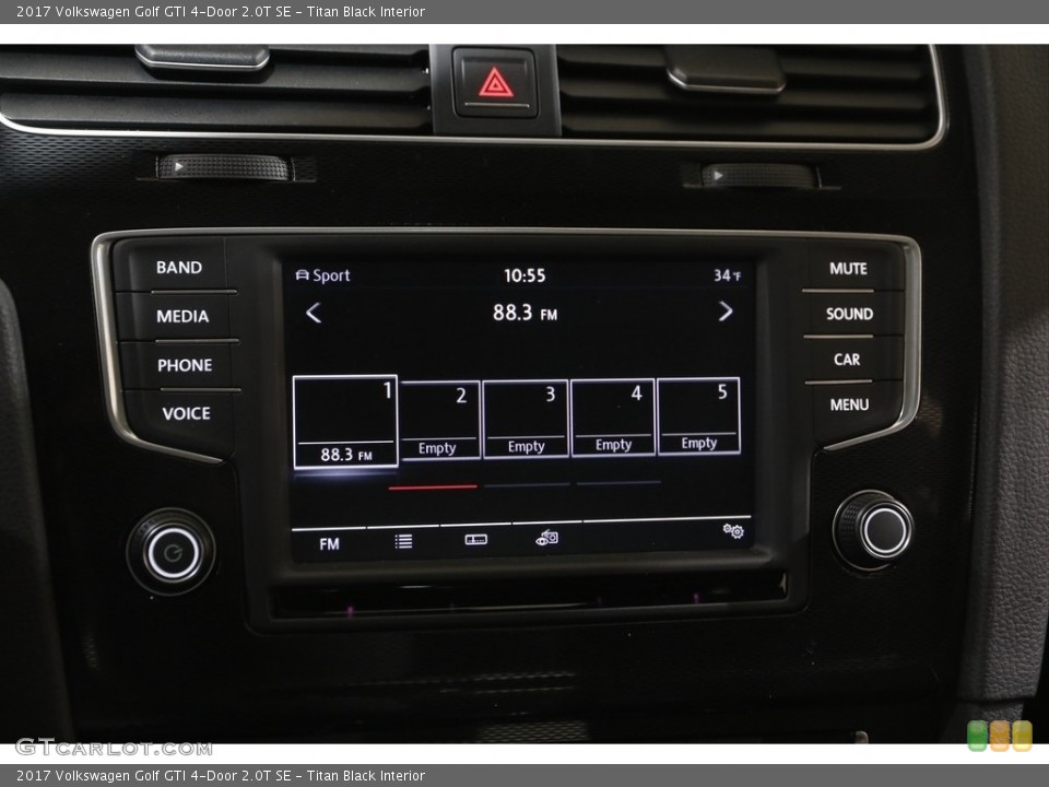 Titan Black Interior Audio System for the 2017 Volkswagen Golf GTI 4-Door 2.0T SE #143735981
