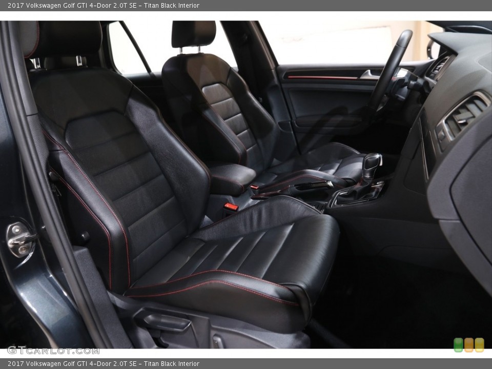 Titan Black Interior Front Seat for the 2017 Volkswagen Golf GTI 4-Door 2.0T SE #143736070