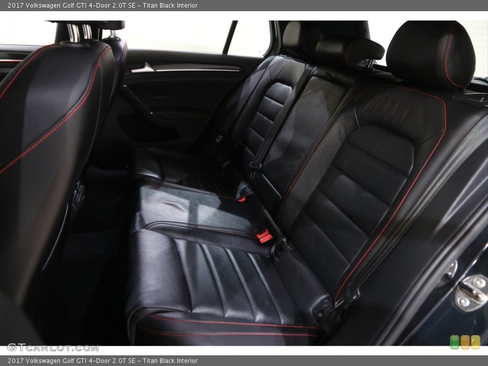 Titan Black Interior Rear Seat for the 2017 Volkswagen Golf GTI 4-Door 2.0T SE #143736115