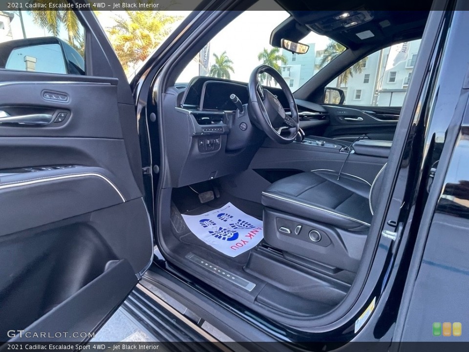 Jet Black Interior Front Seat for the 2021 Cadillac Escalade Sport 4WD #143736825