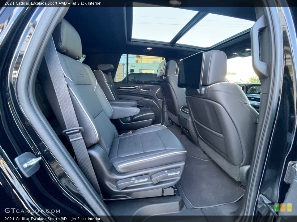 Jet Black Interior Rear Seat for the 2021 Cadillac Escalade Sport 4WD #143736970