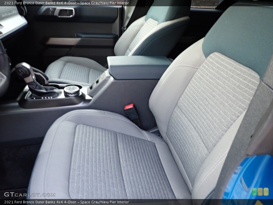 Space Gray/Navy Pier Interior Front Seat for the 2021 Ford Bronco Outer Banks 4x4 4-Door #143737051