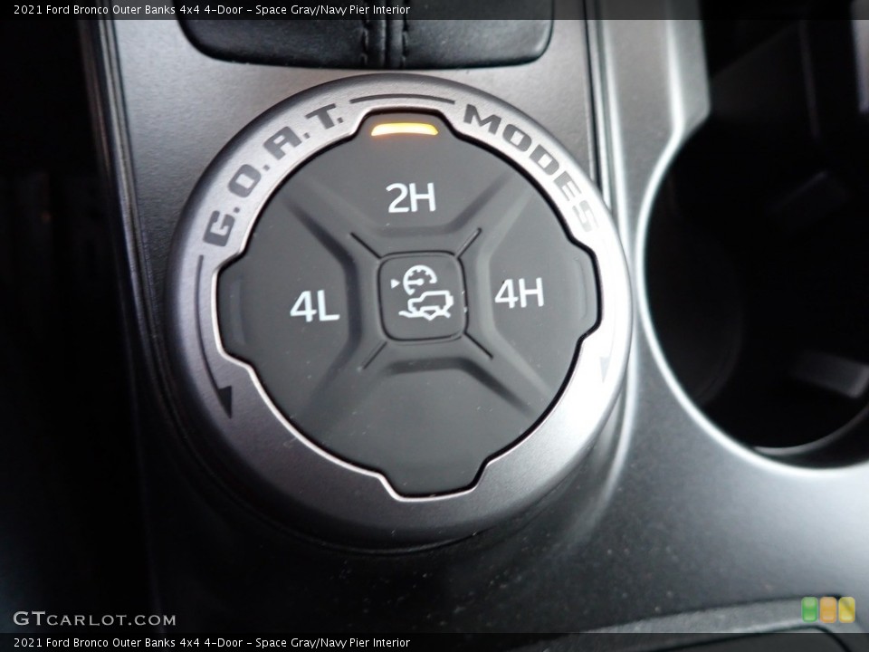 Space Gray/Navy Pier Interior Controls for the 2021 Ford Bronco Outer Banks 4x4 4-Door #143737213