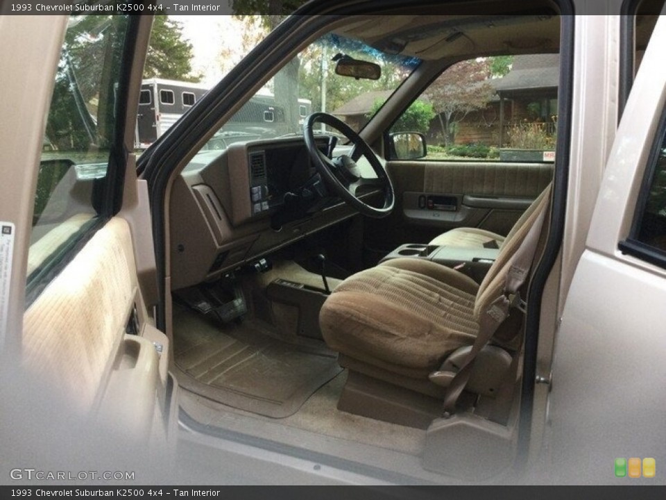 Tan Interior Front Seat for the 1993 Chevrolet Suburban K2500 4x4 #143738362