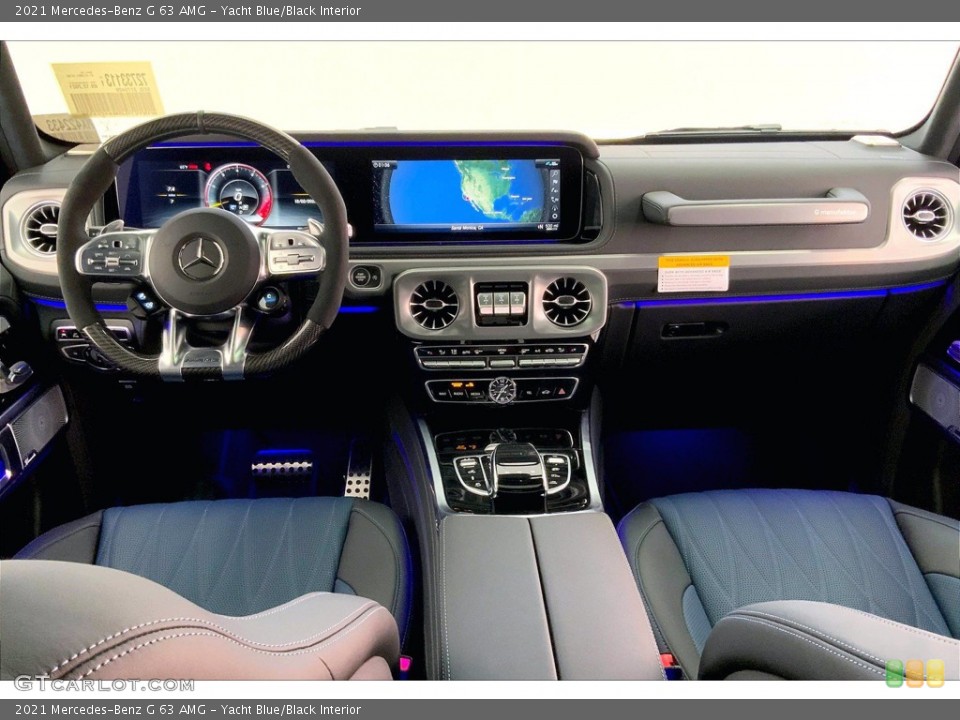 Yacht Blue/Black Interior Dashboard for the 2021 Mercedes-Benz G 63 AMG #143738428
