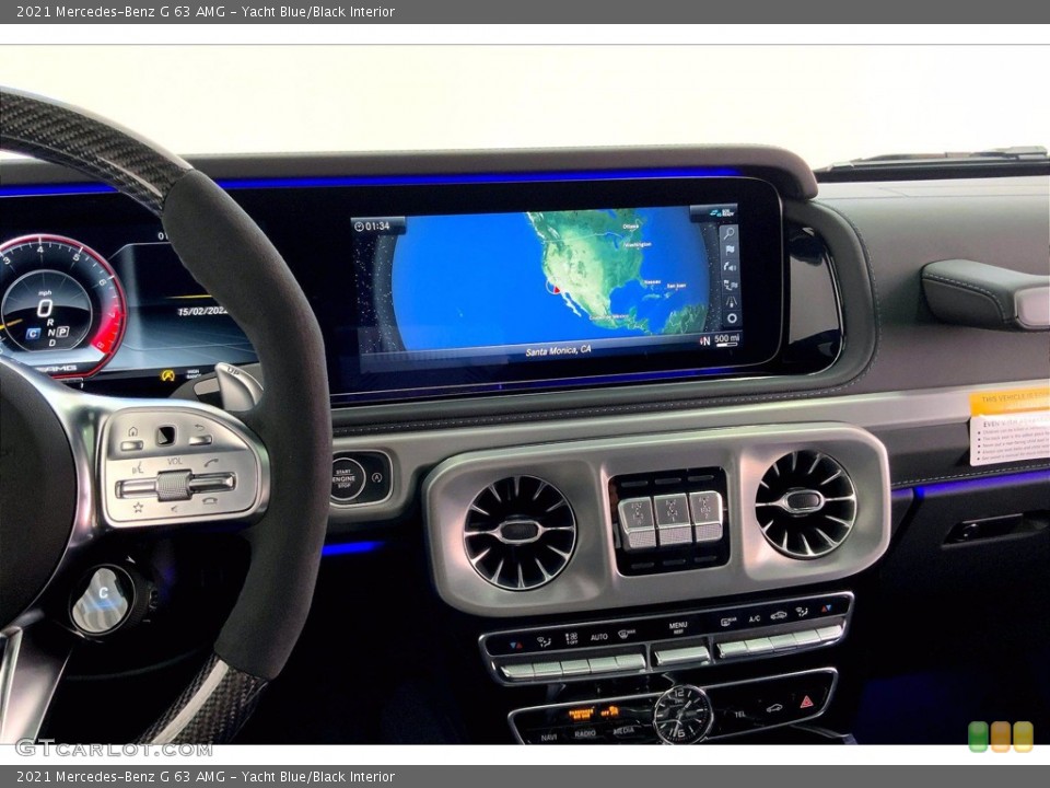 Yacht Blue/Black Interior Controls for the 2021 Mercedes-Benz G 63 AMG #143738482