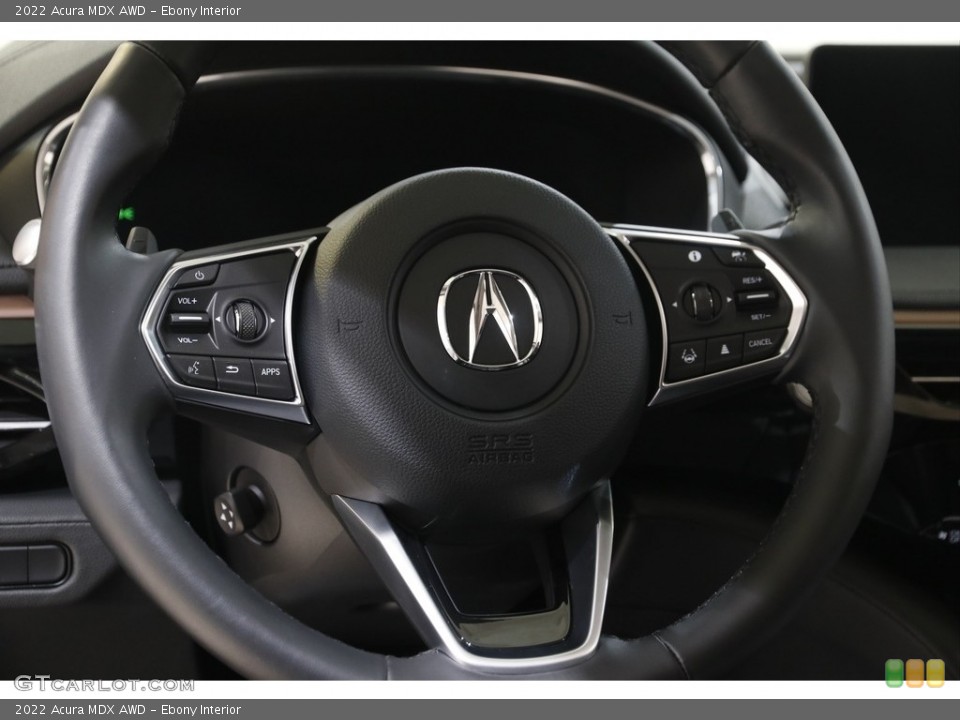 Ebony Interior Steering Wheel for the 2022 Acura MDX AWD #143738881