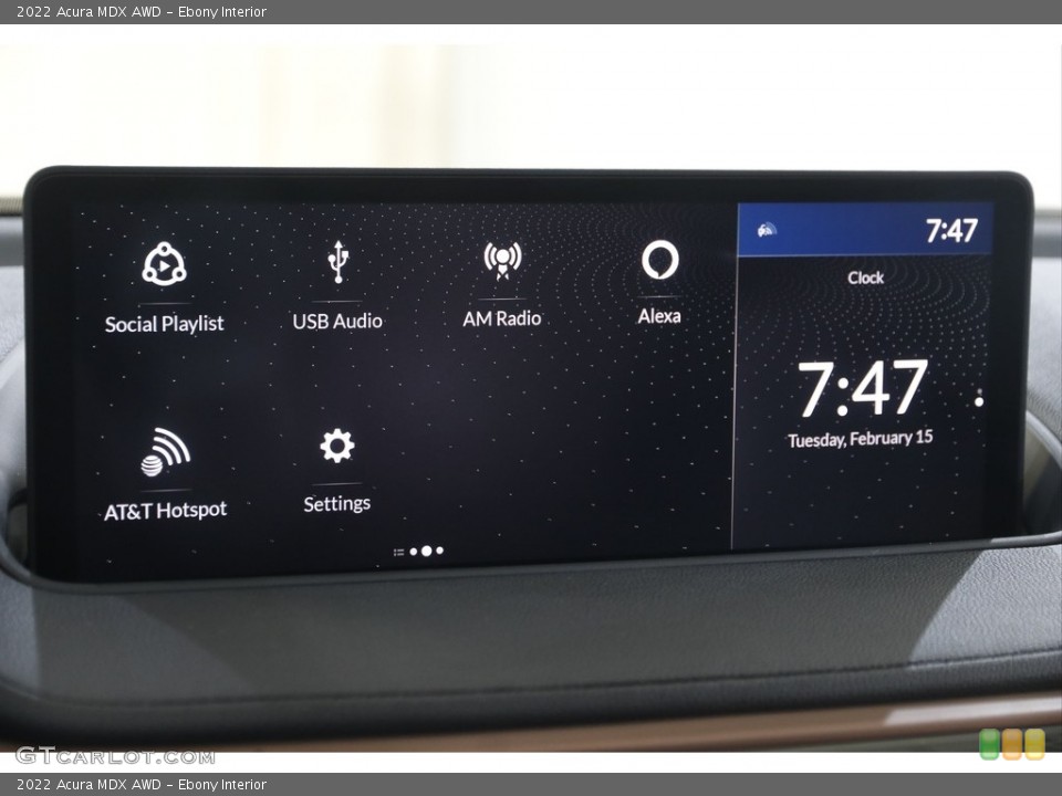 Ebony Interior Controls for the 2022 Acura MDX AWD #143738983