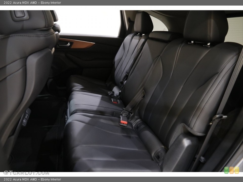 Ebony Interior Rear Seat for the 2022 Acura MDX AWD #143739079
