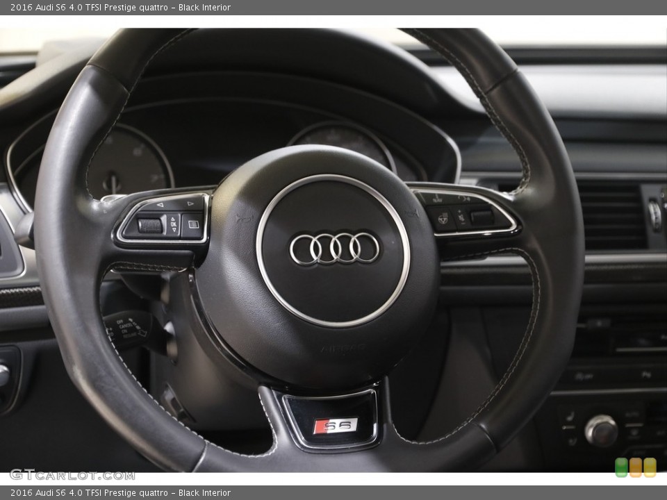 Black Interior Steering Wheel for the 2016 Audi S6 4.0 TFSI Prestige quattro #143740018