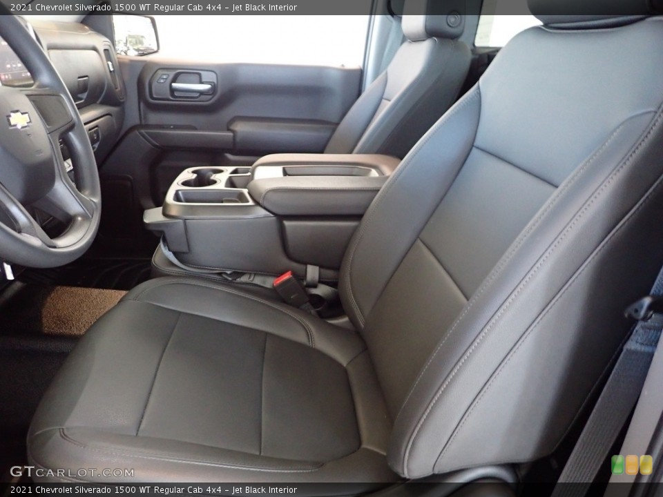 Jet Black Interior Front Seat for the 2021 Chevrolet Silverado 1500 WT Regular Cab 4x4 #143741284