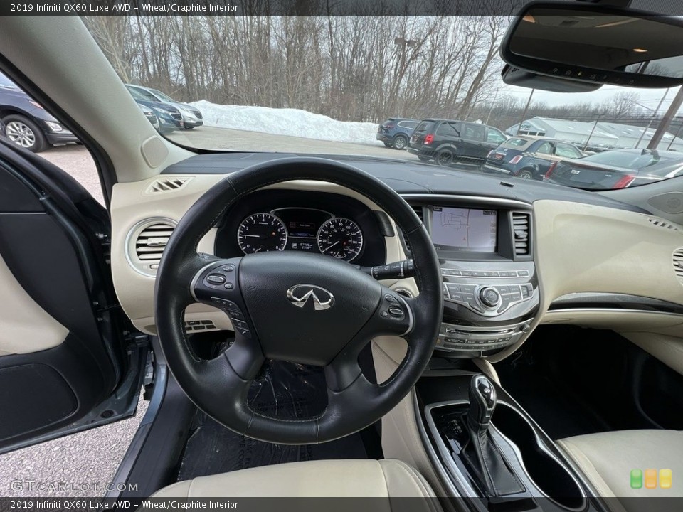 Wheat/Graphite Interior Dashboard for the 2019 Infiniti QX60 Luxe AWD #143743247