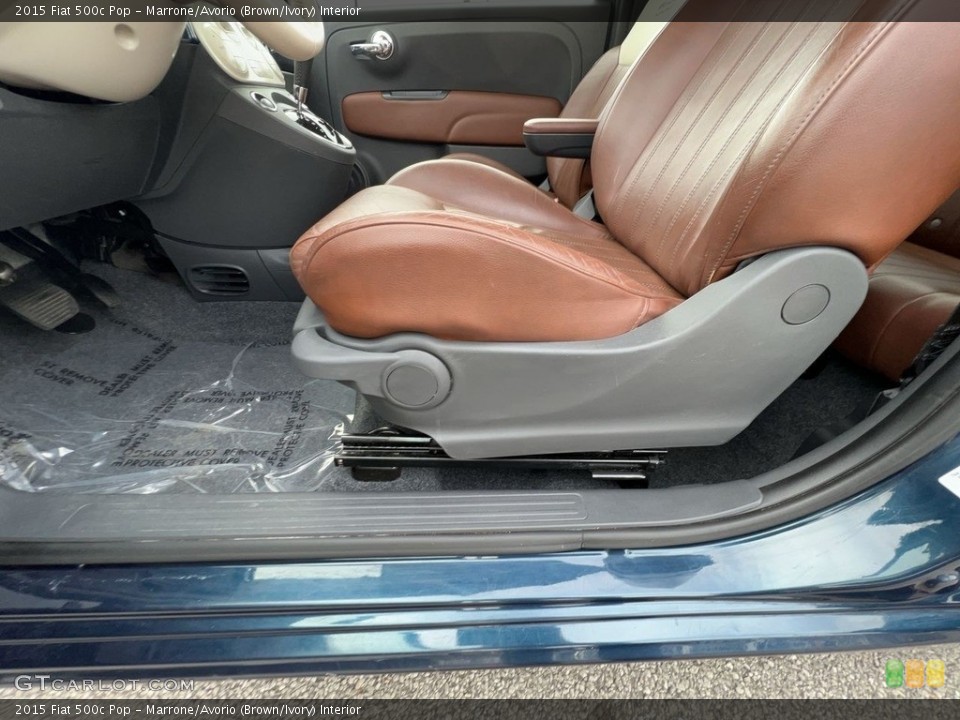Marrone/Avorio (Brown/Ivory) Interior Front Seat for the 2015 Fiat 500c Pop #143744547
