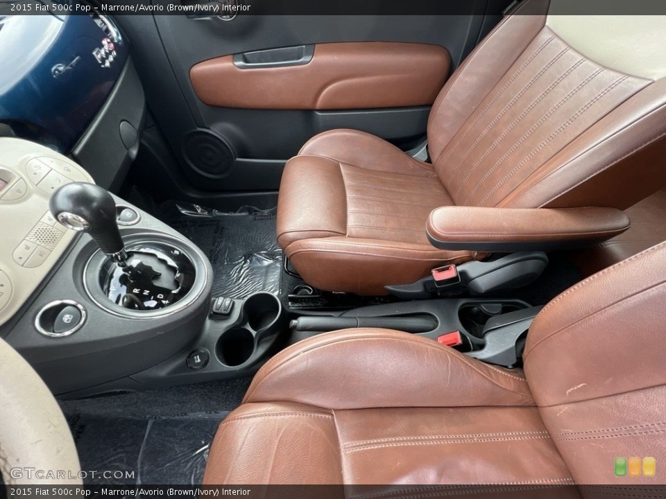 Marrone/Avorio (Brown/Ivory) Interior Front Seat for the 2015 Fiat 500c Pop #143744711