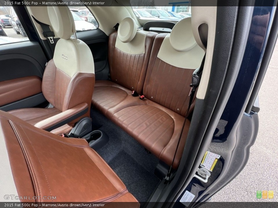 Marrone/Avorio (Brown/Ivory) Interior Rear Seat for the 2015 Fiat 500c Pop #143744732