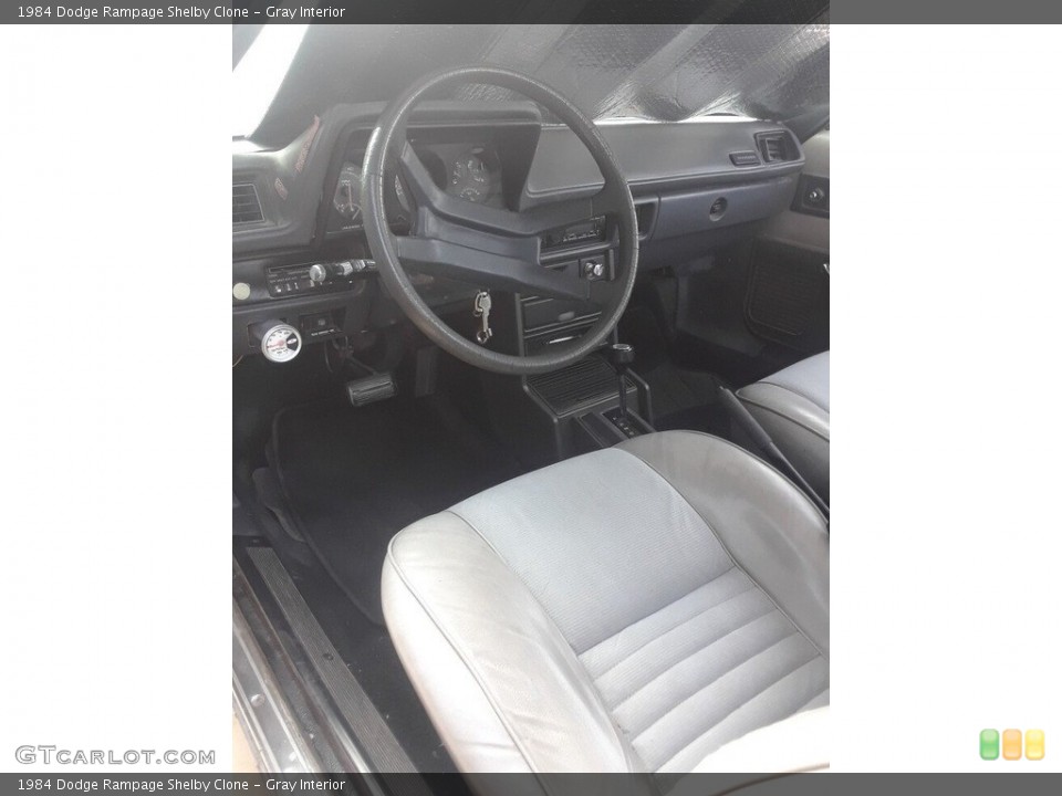 Gray Interior Front Seat for the 1984 Dodge Rampage Shelby Clone #143746091