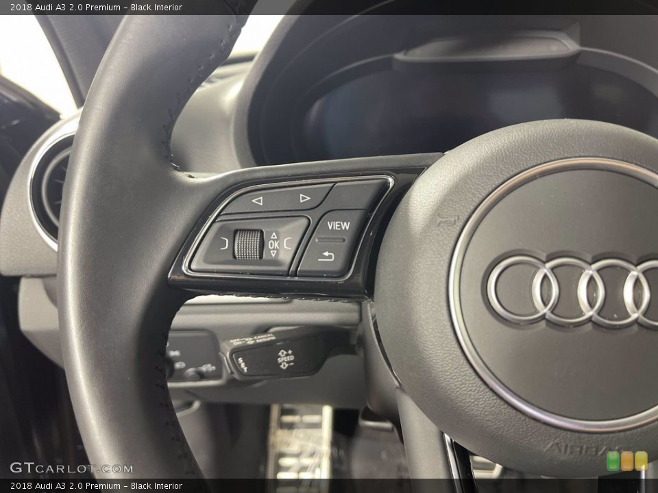 Black Interior Steering Wheel for the 2018 Audi A3 2.0 Premium #143746106