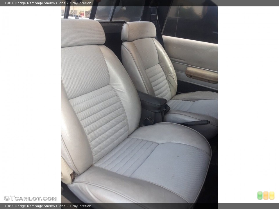 Gray 1984 Dodge Rampage Interiors