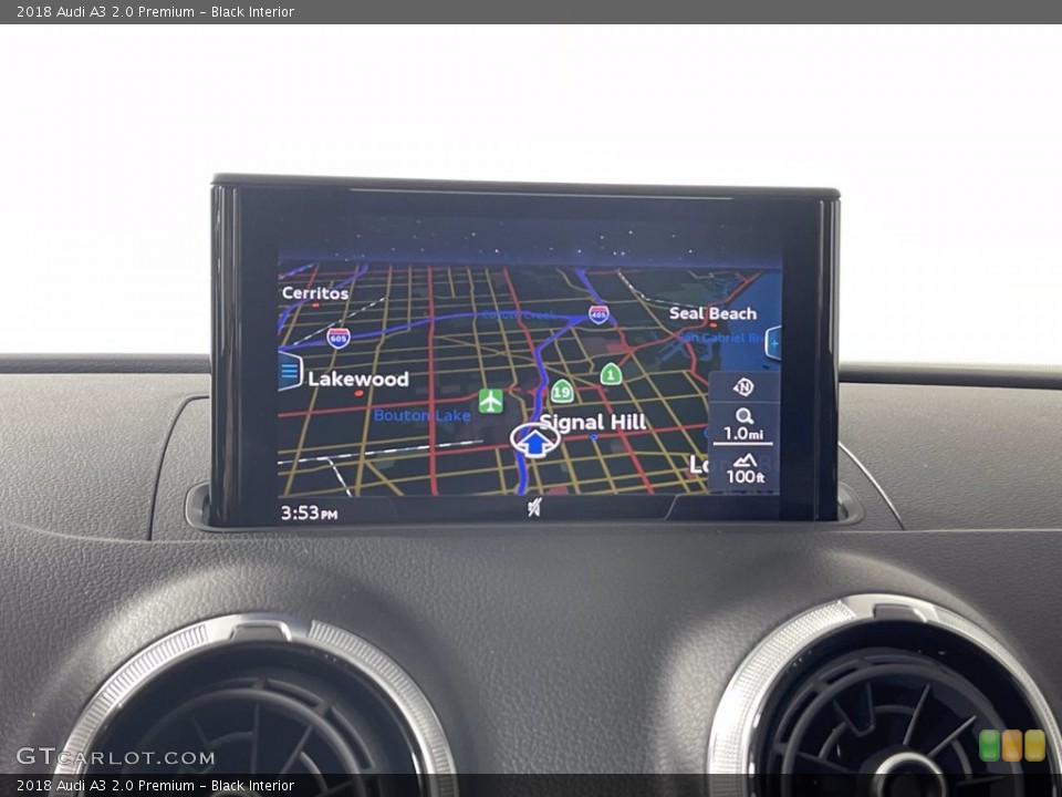 Black Interior Navigation for the 2018 Audi A3 2.0 Premium #143746187