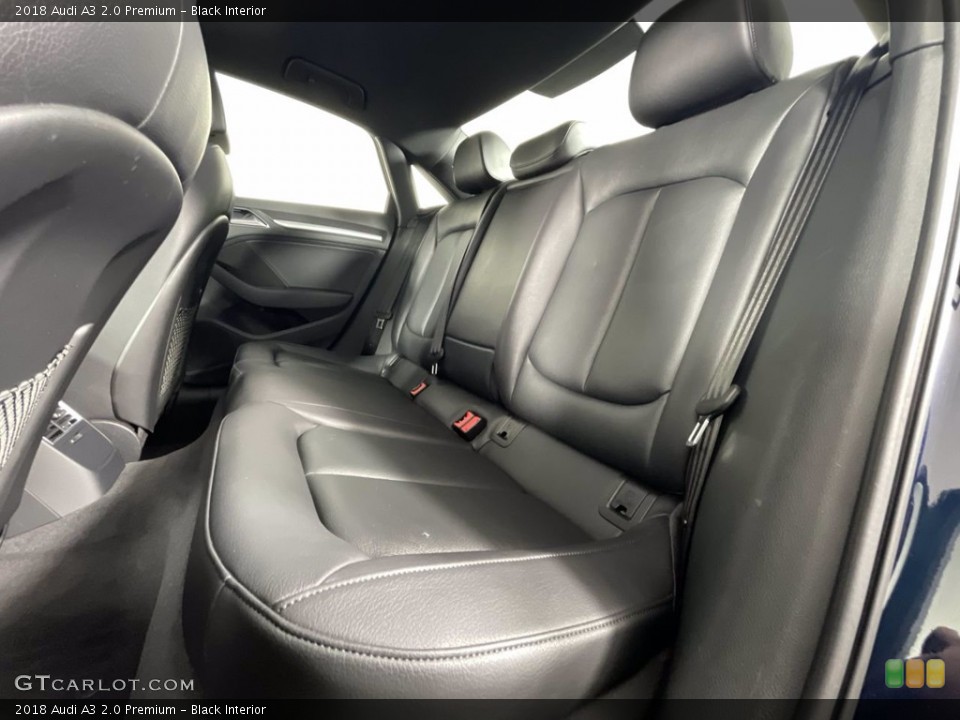 Black Interior Rear Seat for the 2018 Audi A3 2.0 Premium #143746322