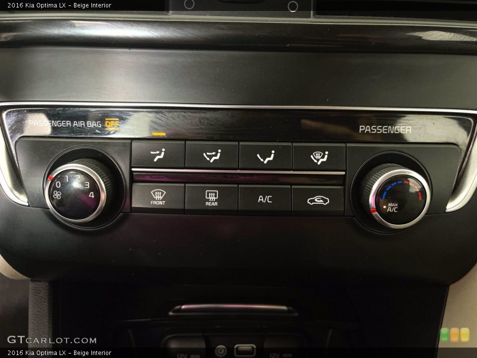 Beige Interior Controls for the 2016 Kia Optima LX #143747429