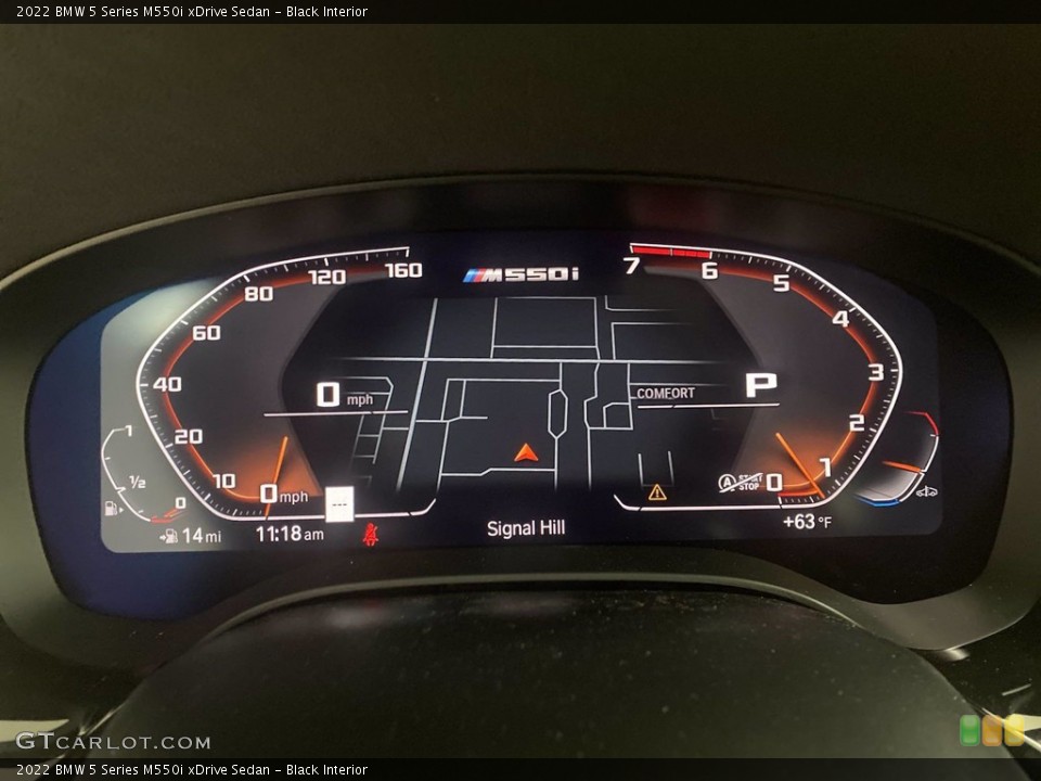 Black Interior Gauges for the 2022 BMW 5 Series M550i xDrive Sedan #143747675