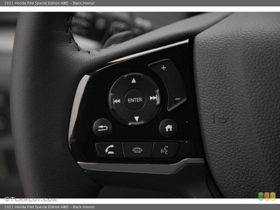 Black Interior Steering Wheel for the 2022 Honda Pilot Special Edition AWD #143750039