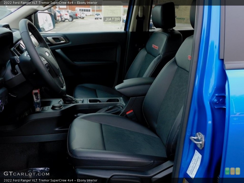 Ebony Interior Front Seat for the 2022 Ford Ranger XLT Tremor SuperCrew 4x4 #143751659
