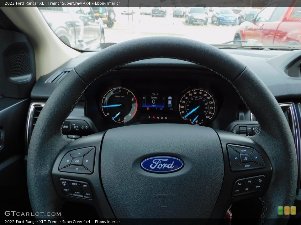 Ebony Interior Steering Wheel for the 2022 Ford Ranger XLT Tremor SuperCrew 4x4 #143751730