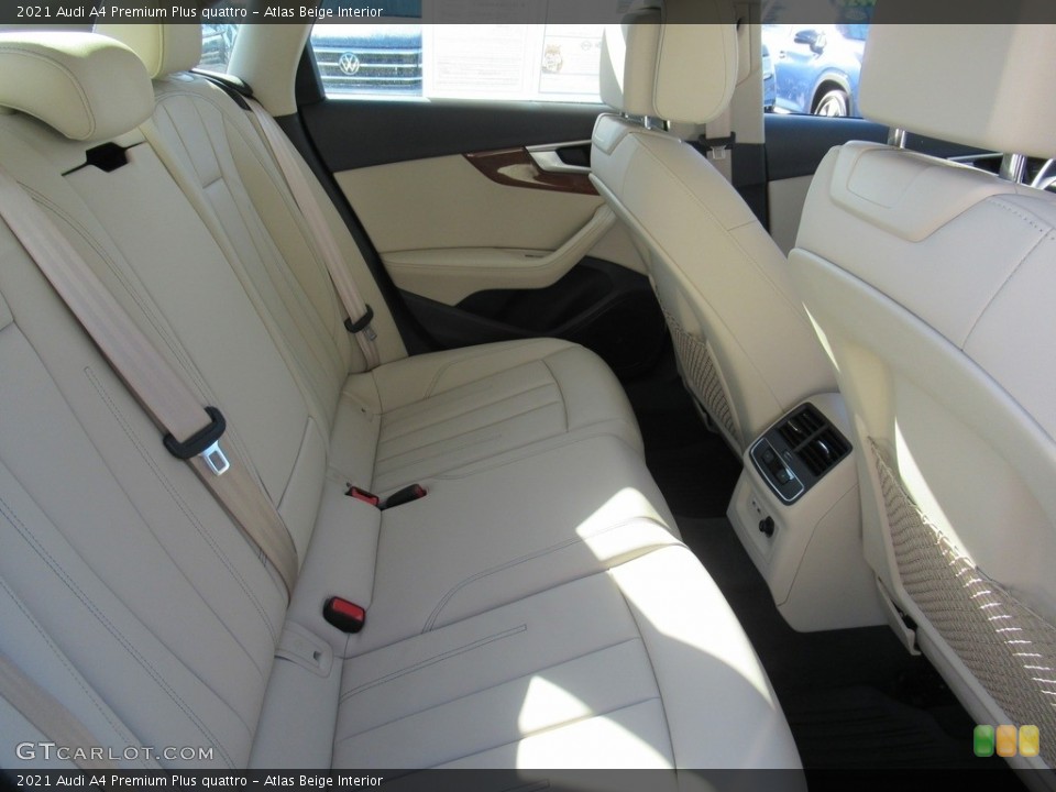 Atlas Beige Interior Rear Seat for the 2021 Audi A4 Premium Plus quattro #143752019