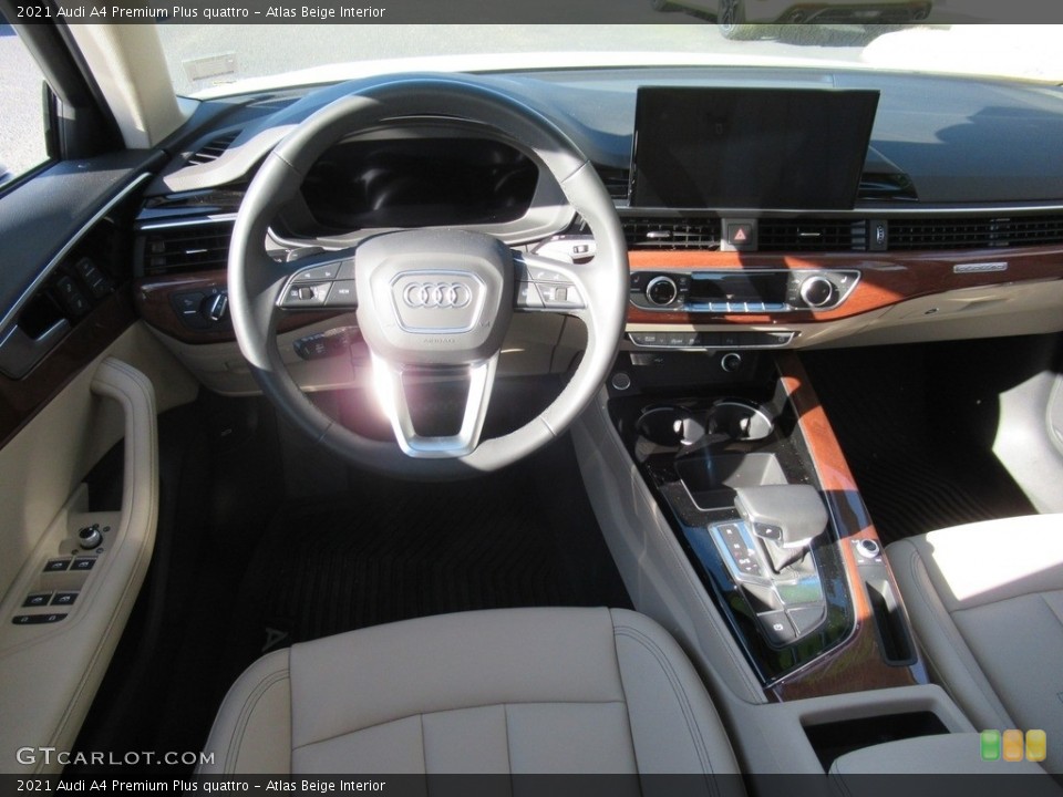 Atlas Beige Interior Dashboard for the 2021 Audi A4 Premium Plus quattro #143752025