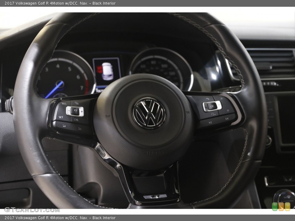 Black Interior Steering Wheel for the 2017 Volkswagen Golf R 4Motion w/DCC. Nav. #143754852