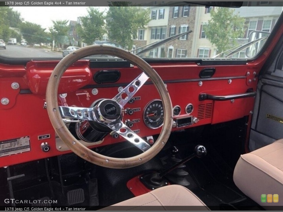 Tan Interior Photo for the 1978 Jeep CJ5 Golden Eagle 4x4 #143755398