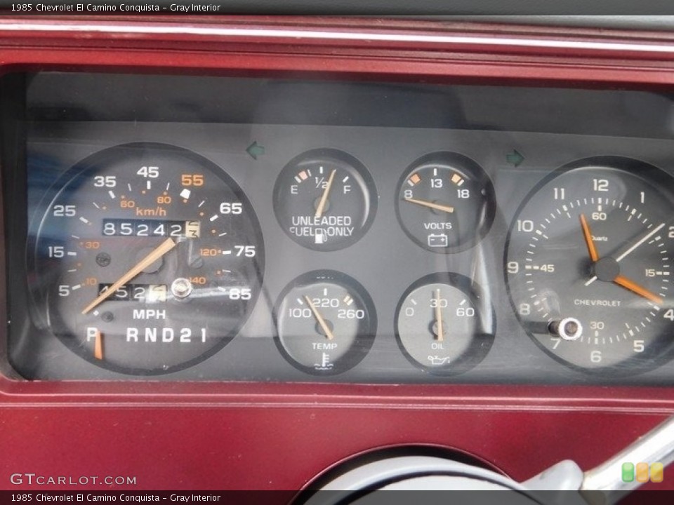 Gray Interior Gauges for the 1985 Chevrolet El Camino Conquista #143756633